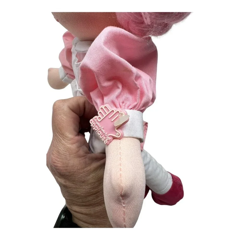 Applause Piroette Nurse Clara Cloth Doll Pink Hair Nurse Dress 2596 13 in - Picture 4 of 9